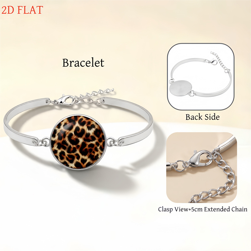 5pc Leopard Print Ladies Jewelry Set